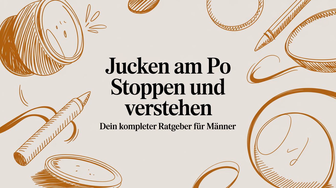 Jucken am Po stoppen und verstehen: dein kompletter Ratgeber für Männer
