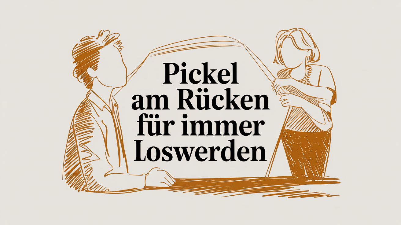 Pickel am Rücken für immer loswerden