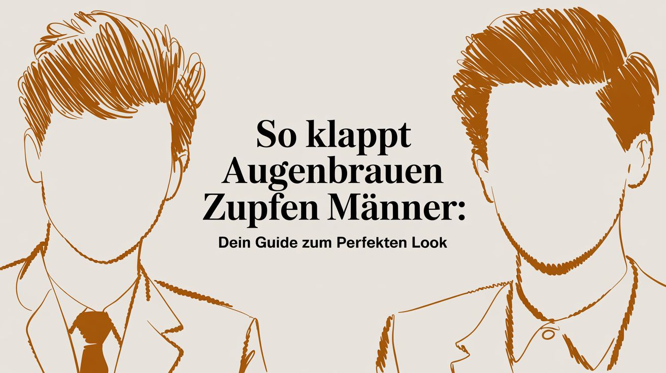 So klappt Augenbrauen zupfen bei Männer: Dein Guide zum perfekten Look