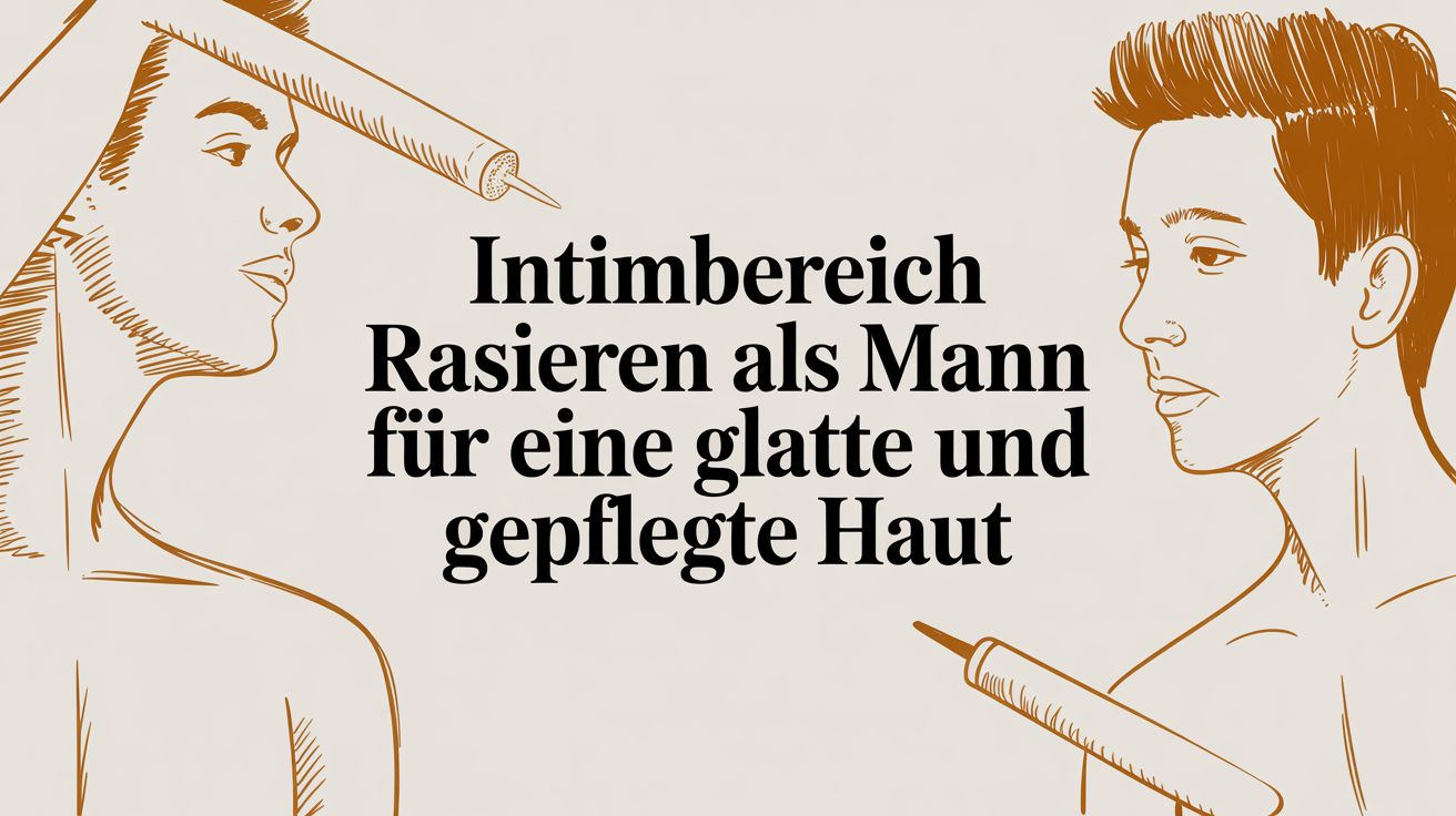 Intimbereich rasieren als Mann für eine glatte und gepflegte Haut