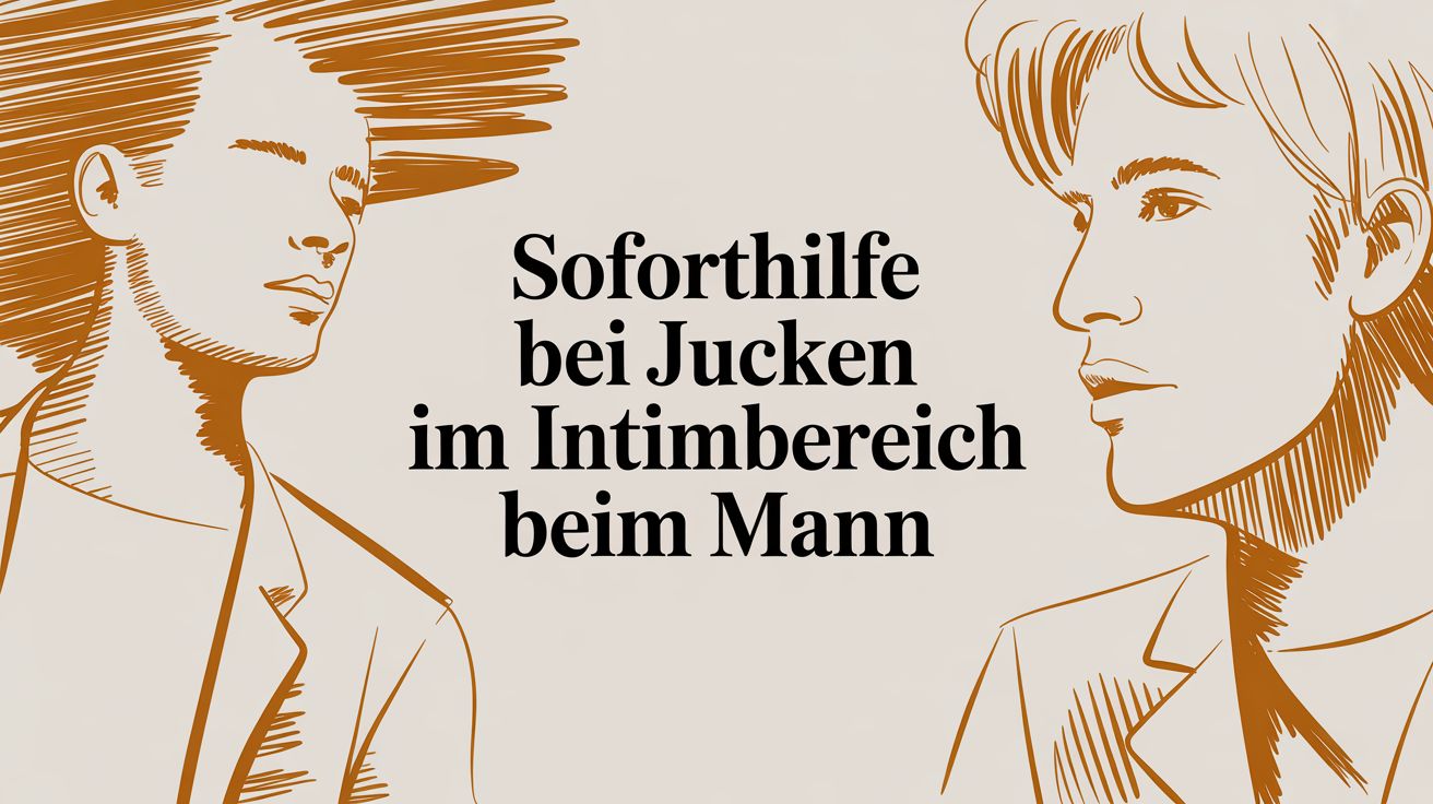 Soforthilfe bei Jucken im Intimbereich beim Mann