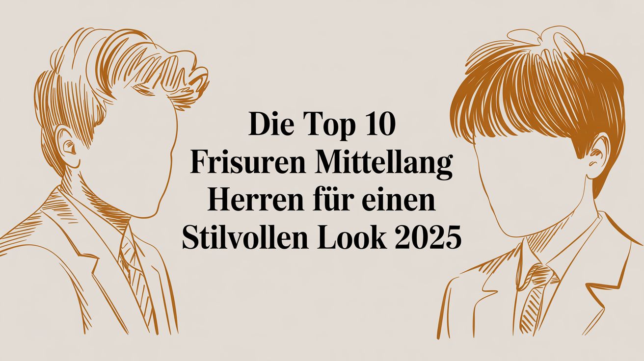 Die top 10 Frisuren mittellang Herren für einen stilvollen Look 2025