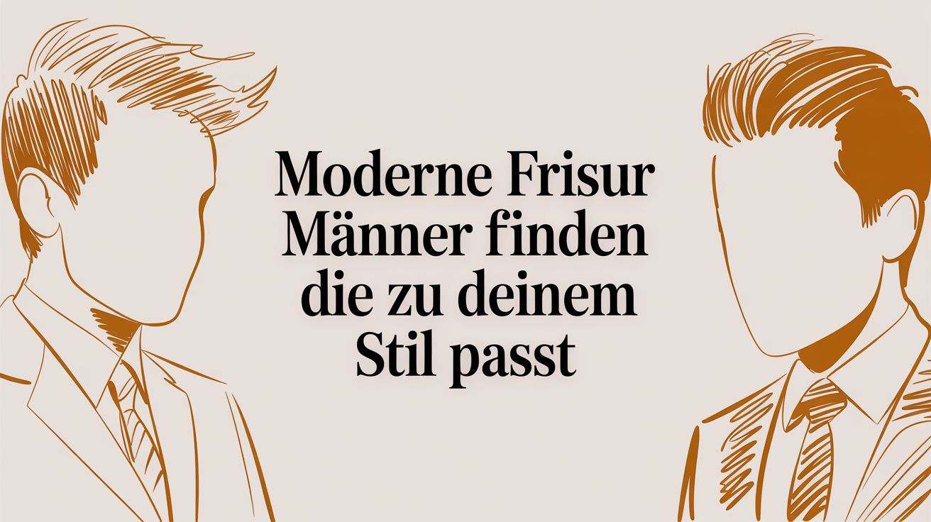 Moderne Frisur Männer finden, die zu deinem Stil passt