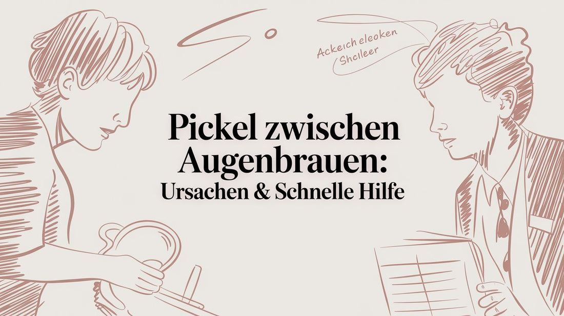 Pickel zwischen Augenbrauen: Ursachen & schnelle Hilfe