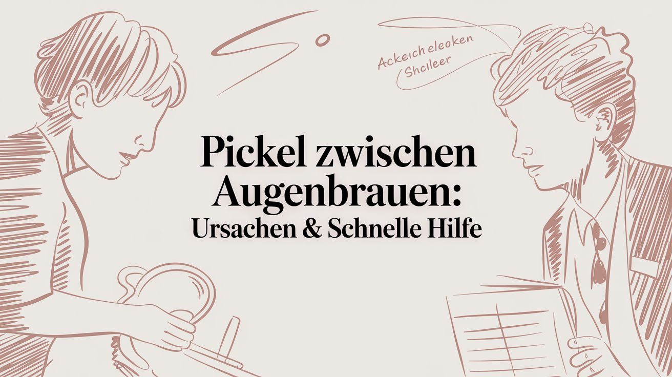 Pickel zwischen Augenbrauen: Ursachen & schnelle Hilfe