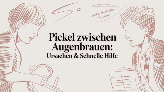Pickel zwischen Augenbrauen: Ursachen & schnelle Hilfe