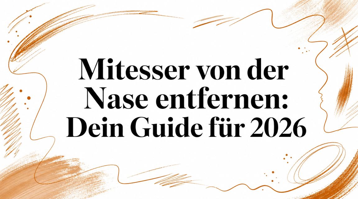 Mitesser von der Nase entfernen: Dein Guide für 2026